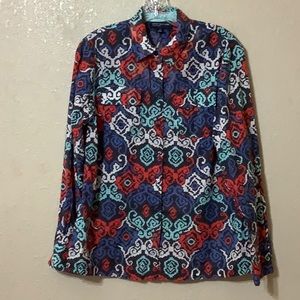 Jones New York Signature Multicolored Shirt